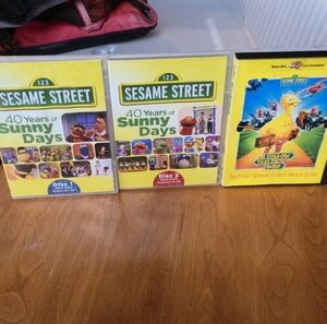 Sesame Street 40 Years of Sunny Days & Follow That Bird DVD Bundle 3-Disc Set
